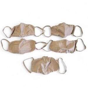 5 Pack SKIMS Seamless Face Mask Reusable Neutral Minimalist One Size - CLAY NWOT